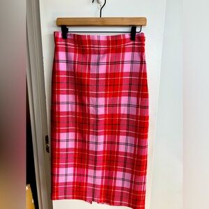 Zara - plaid pencil skirt